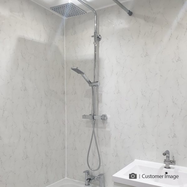 Carrara Marble Shower Panel